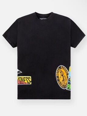 Paper Planes Road Trip Black Short Sleeve Graphic Tee Size M